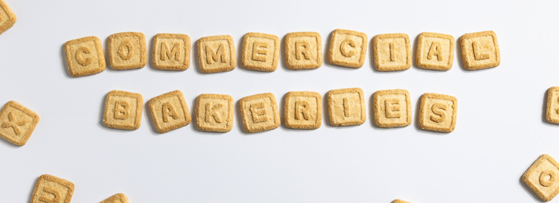 Commercial Bakeries letter rotary cookies